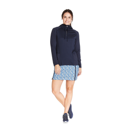 Mesh Snorkel Zip Pull-Over Hoodie